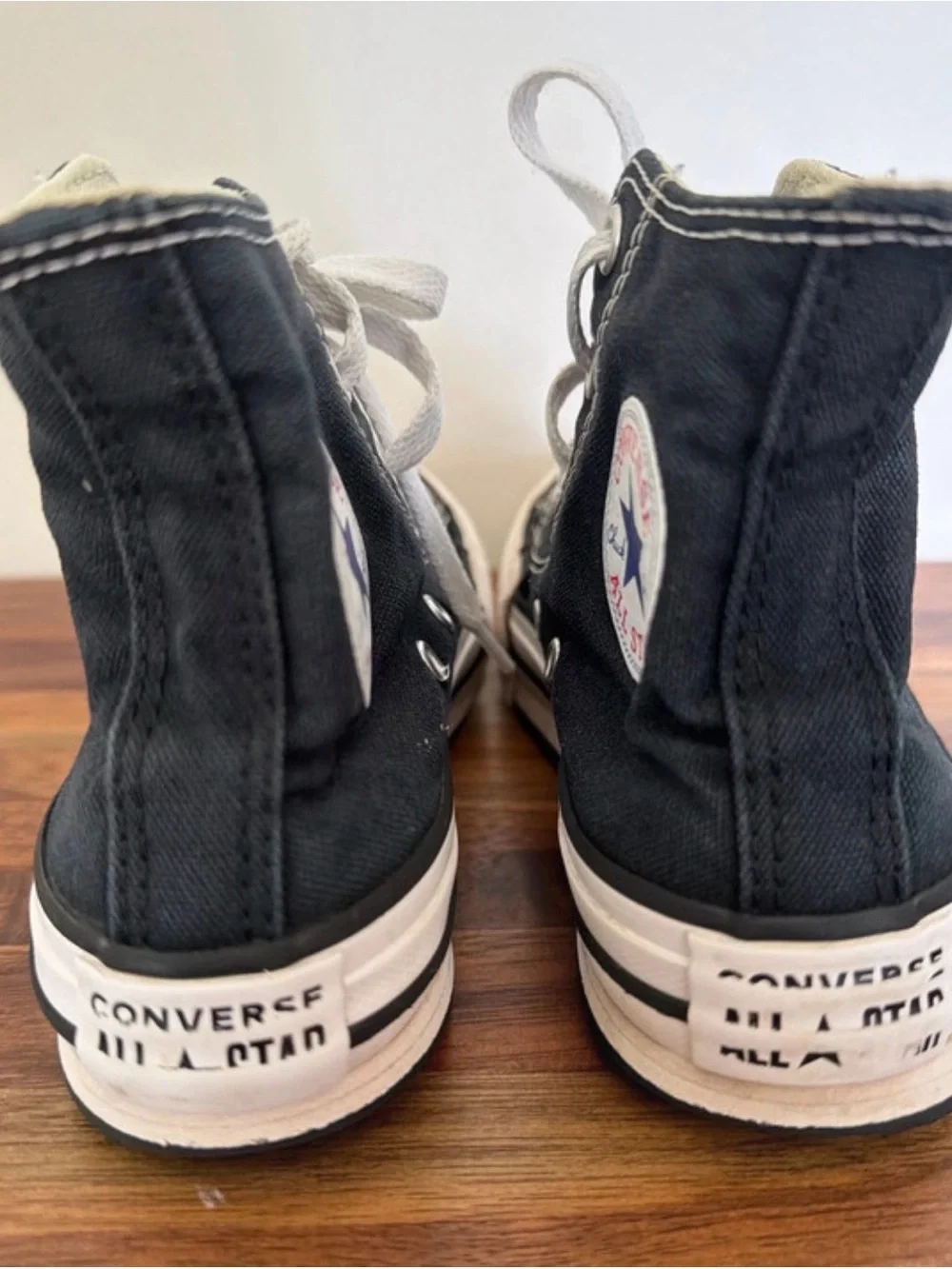 Kids Black High-Top Canvas Platform Sneakers